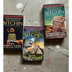 Vintage Zechariah Sitchin Earth Chronicles Books Set 3
